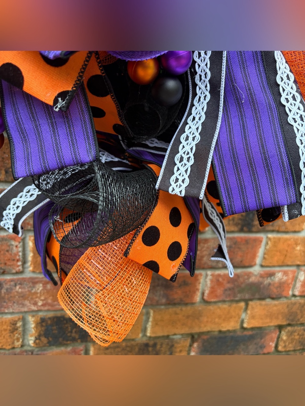 🚫SOLD🚫 👻 Boo-tiful Tear-Drop Swag Wreath - Picture 6 of 14